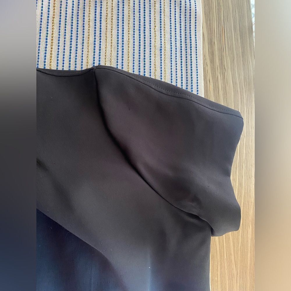 Burberry Mini Dress Size 10 Black D-Ring Detail Silk Wool Short-Sleeve - Picture 12 of 16